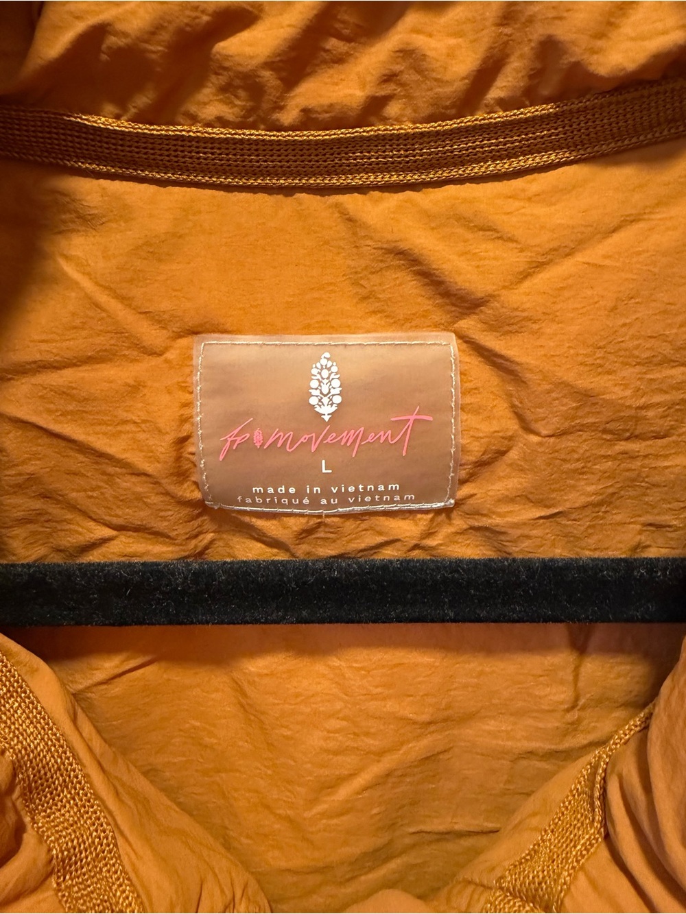 Free People Pippa Packable Jacket in Rust Orange - Picture 3 of 4